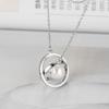 Comercio Exterior Nuevo Collar de Plata Esterlina S925 Barroco Planeta Perla Nicho de Alta Gama Tridimensional Diy Soporte Vacío Joyería
