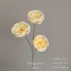 Arranjo de Chão com Flores Artificiais Cor de Champanhe, Rosa de Casamento, Hortênsia, Material de Flores para Corredor de Teto, Arranjo de Decoração para Auditório