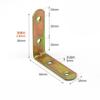 Conector Soporte de Muebles Hierro Código de Esquina Triángulo Hierro Soporte Fijo L-Forma Accesorios de Ferretería Código de Esquina Ángulo Recto de 90 Grados
