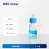Leigu Frasco de Vidrio Marrón Transparente con Tapón de Rosca Tapa Azul Botella para Reactivos Botella Sellada Material de Vidrio de Laboratorio Botella de Muestreo Roscada