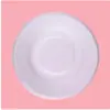 Prato de Papel Branco Descartável Prato de Papel para Desenho de Jardim de Infância Prato para Bolo Materiais de Arte DIY Feitos à Mão para Crianças