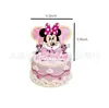 Bandeirinha de Bolo Mickey e Minnie Cartão de Bolo do Mickey Mouse Cartão Cartão Cartão Decoração Decorativa para Bolo de Festa de Aniversário