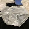 Té de leche Bobo chica dulce dopamina dulce pequeño fresco malla de alta elasticidad lindo lazo ropa interior