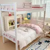 Juego de ropa de cama de tres piezas para dormitorio estudiantil, 100% algodón Clase A, estilo sábana bajera, sábana 100% algodón 90x190 para litera y funda de edredón
