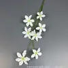 7 Clematis de Tallo Largo Impresión 3D Fondo de Boda de Seda Arte Floral Flores Artificiales Transfronterizas Venta al por Mayor