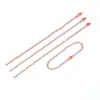 Cadena de Cuentas Coloridas de 12 cm Cadena de Cuentas Onduladas de Metal Electroforesis Cadena de Cuentas Redondas Accesorios para Joyería DIY Cadena para Hebilla de Bolso Etiqueta