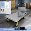 Carrinho de mão pequeno, carrinho de mão de chapa de aço, carrinho utilitário, carrinho de plataforma doméstico, reboque portátil, carrinho pequeno dobrável, carrinho de mão