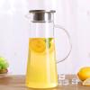 Hervidor de agua fría de verano, de vidrio, resistente al calor, a prueba de explosiones, para el hogar, de gran capacidad, para jugo, blanco frío, juego de tetera abierta, hervidor de agua fría