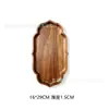 Bandeja sólida de madera de acacia transfronteriza, bandeja de té para el hogar, bandeja de comedor, bandeja de frutas de madera estilo japonés, plato rectangular ovalado