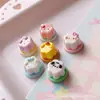 Mini Brillo Dibujos Animados Pudín DIY Crema Funda para Teléfono Celular Accesorios de Resina Pasador Hecho a Mano Diadema Material para Joyería