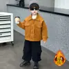 Chaqueta de Terciopelo Plus para Niños 2026 Nueva Otoño Invierno Espesada Superior Fresca Ropa Acolchada para Bebé Ropa de Invierno Ropa de Algodón Moderna Fresca