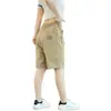 Calças Finas de Verão Novo Estilo Masculino Casual Calças de Seda Gelada Marca Tendência Esportes Estilo Coreano Corte Solto Cintura Elástica Shorts Masculinos