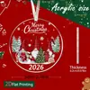 Transfronterizo 2026 Nuevo Producto Adorno para Árbol de Navidad Gnomo Enano Material Acrílico Decoración Navideña