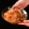 Cabeza de Medusa Fría 220g, Piel de Medusa Sin Sal, Medusa Deshebrada, Cabeza de Medusa Lista para Comer con Aderezo como Snack