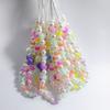 Cordão de contas curtas de flores pequenas, cordão de pulso para celular, cordão em estoque, atacado, cordão de contas coloridas