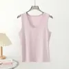 Camisola de Rayón Suave de Algodón con Cuello en U Grande y Espalda Cruzada para Mujer, Top de Tirantes Ajustado Elástico de Color Sólido, Versátil Prenda Interior