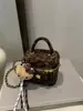 Moda Otoño e Invierno Estampado de Leopardo Bolso Cuadrado Pequeño Bolso de Hombro Único Cruzado para Niñas Mini Elegante Exquisito Accesorio de Viaje Bolso para Labiales