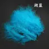 Material para atrapasueños diy color macarrón pluma de pavo pelusa de fuego accesorios de joyería material para collar aretes hecho a mano