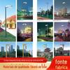 Lâmpada da paisagem ao ar livre, casa móvel, Villa Garden, Terraço, UFO, iluminação de indução, lâmpada de rua, lâmpada de jardim solar