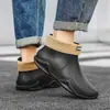 Zapatos de Lluvia de Moda Transfronterizos para Pareja Ropa Exterior para Hombre Estilo Coreano Versátil Zapatos de Agua Suela Gruesa Cómodos Antideslizantes Zapatos de Goma de Cocina para Hombres y Mujeres