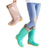 Zapatos de Lluvia Altos para Mujer Zapatos de Agua para Mujer Botas de Lluvia Largas Zapatos de Moda Impermeables Zapatos de Goma Antideslizantes para Cocina Cubrezapatos de Trabajo
