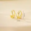 Aretes Sencillos Accesorios de Joyería Semi-terminados Material Hecho a Mano Metal Hebilla de Oreja Geométrica Gloff Aretes Versátiles