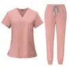 Trajes de quirófano de secado rápido para hombres y mujeres, ropa de trabajo para personal médico, conjunto de dos piezas, trajes de quirófano para hospital de mascotas, transpirables