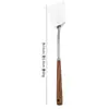 Espátula de Cocina Auténtica de Nogal Acero Inoxidable 304 Espátula Pequeña Cuchara para Sopa Colador Espátula para Freír Espátula Plana Espátula de Cocina