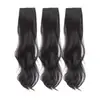 Extensiones de cabello largo y rizado para mujer, borde mejorado tejido a mano, extensiones de cabello invisibles para la parte superior de la cabeza, juego de tres piezas, voluminizador, esponjoso, aspecto realista