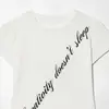 Venta Caliente Transfronteriza de Aliexpress Nueva Moda Casual para Mujer Primavera 2026 Camiseta con Estampado de Manga Corta y Cuello Redondo
