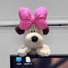 Boneco de pelúcia fofo para exibição de carro, decoração para casa, escritório, tela de computador, decoração criativa de aniversário