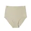 Roupa íntima feminina sem costura transfronteiriça sem fecho nos quadris seda gelo peça única feminina cintura alta fundo 100% algodão calcinha triângulo para esportes e fitness