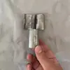 Tubo Grande de Bambú con Junta de 25.4mm Marco de Tubo Malla de Capa Clip Metálico Antiestático Pieza Malla de Alambre Cromada Accesorios para Estantería Hebilla de Plástico