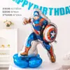 Novo Balão de Filme de Alumínio Combinação Estéreo 3D Transfronteiriço Homem de Ferro Capitão América Marvel Brinquedo de Desenho Animado Decoração de Festa