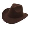 Chapéu de cowboy ocidental transfronteiriço para apresentações de palco, proteção solar para uso externo, estilo étnico, estilo panamenho, francês e retrô.