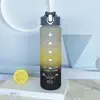 Taza de Agua Esmerilada Transfronteriza Taza de Plástico Portátil 750ml Hervidor de Agua con Popote de Rebote Cuerda de Correa Taza Deportiva Resistente a Altas Temperaturas