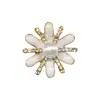 Zuecos de estilo lujoso transfronterizos, con pedrería brillante, adornos de flor de perla y cadena en forma de corazón, accesorios de hebilla de metal desmontables para zapatos