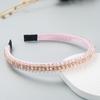 Diadema estilo coreano para mujer, accesorio para el cabello barroco con diamantes de imitación, ideal para lavarse la cara, estilo Mori, sencilla