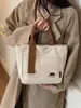 Bolsa Feminina Estilo Coreano Ins Novo Modelo High-End Estilo Simples Preguiçoso Bolsa de Mão Leve Textura Fosca Bolsa de Grande Capacidade