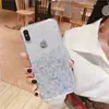 Funda Transparente para Teléfono Móvil 16 con Brillo de Lentejuelas de Manzana con Goteo de Pegamento para iPhone15pro 14/13/12 Transfronterizo 7