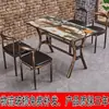 Mesas Retro Comerciales para Restaurantes, Restaurantes de Postres y Snacks, Restaurantes de Barbacoa, Restaurantes de Té de Leche y Hot Pot, Juegos de Mesas y Sillas para Comedor de Comida Rápida