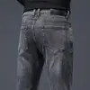 Nueva colección de Primavera y Otoño: jeans ajustados para hombre, pantalones rectos de negocios casual, pantalones largos para hombre