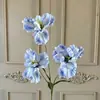 3 Flores de Íris Artificiais para Decoração de Casamento, Decoração de Casa, Adereços de Fotografia e Arranjos Florais