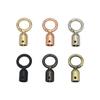 Diámetro interior 13 mm anillo de resorte campana colgante accesorios de hardware para equipaje tornillo campana llavero aleación de zinc anillo de resorte decorativo