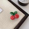 Pinza para el pelo pequeña de fruta linda, mini pinza lateral para flequillo desfilado, pinza para la frente, tamaño pequeño, pinza superior, accesorios para el cabello de fresa y cereza