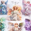 Hermoso Día Pegatinas para Mascotas Serie Ode del Ángel Luz de Concha Diario del Ángel Pegatinas Decorativas DIY 5 Hojas 6 Diseños