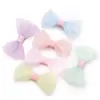 Bolsa de Cintura de Malla de Doble Capa con Puntos Ondulados Lazo Hecho a Mano DIY Pasador para el Cabello Infantil Accesorios para el Cabello Ropa Zapatos Sombrero Bolsa de Material