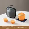 Nuevo juego de té de viaje conveniente estilo chino, taza de servicio rápido personalizada, juego de té kung fu para exteriores, tetera y taza, regalo de empresa