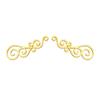 Pendientes de acero inoxidable 304 con corte de titanio y huecos para mujer, joyería de moda, regalo directo de fábrica