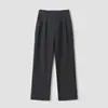 Ropa para Hombre Jianheng [Diseño de una Pinza] Pantalones de Verano de Alta Calidad para Hombre de Corte Recto Holgado Línea A con Costura de Tres Agujas